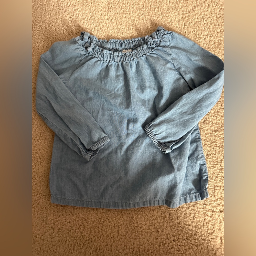 Carter's Blue Long Sleeve Blouse